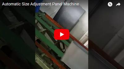 Máquina automática de painel de ajuste de tamanho